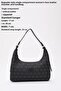 Monogram Printed Black Shk82 Baguette Model Single Compartment Women's Faux Leather Hand and Shoulder Bag - 3