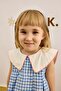V-Neck Patterned Gingham Blue Dress - 6