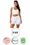3-Pack Women's 100% Cotton Above-The-Knee Lace Long Shorts Underwear