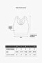Black Lightly Supported Covered Sports Bra with Back Detail - 7