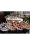 Full Circle Metal Ring with Crystal Stones, King Queen Crown, Cake Bun, Bridal Head Engagement Tiara, Pink. - 7