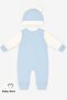 Teddy Bear Themed Newborn Ribbed Romper Set with Teddy Bear Baby Romper and Hat Set 100% Cotton Seasonal - 4