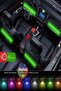 In-Car Lighting Controlled by Music Sensitive 9 Led Underfoot Leds - 7 Colors Rgb Pro