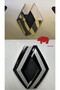 Clio 4 (2012-2018) Compatible New Design Emblem Cover Sticker - Piano Black, Black & Gray - 4