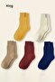 5 Pairs Women's Thermal Bamboo Towel Socks 2X Protected Thick Winter Socks - 6