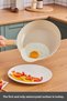 X Refika Swiss Crystal Almond Cream Non-Stick Induction Base Pan with 0 Oil and Non-Stick Coating 26 cm - 6