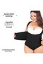 Toparlayici Sandwatch Looking Corset 💎   Agrafli Waist Adjustable Shaping Body Corset - 5