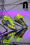 Boys' Turf Field Socks Without Spikes Purple Yellow Football Sports Shoes F35Hs
