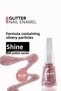 Glitter Nail Enamel, 39 Red In Silver - 4