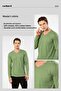 Men's Modal Cotton V-Neck T-Shirt 2243/Green - 2