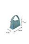 Women's Shoulder Bag from Freya Series - Silvery Aqua Mini - 5