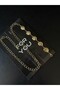 Papatya Gold Detailed Women's Waist Chain Waist Belt, Dress Belt, Skirt Belt, Trouser Belt - 8