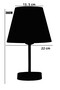 Kumbeji Modern Twin Bedroom Black-Feet Table Lamp - 2