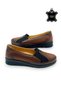 Women's Tan Genuine Leather Inside Leather Comfort Full Orthopedic Mother Shoes - 4