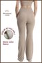 Women's Stone Color Thick Winter Lycra Leggings with Fleece Inside, High Waist, Spanish Style Legs, Double Pockets Winter 1064 - 7