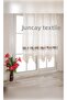 Lilac Cross Stitched Buldan Work Cross Stitch Hand Lace Canvas Linen Curtain - 3