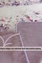 100% قطن قماش بيكي غطاء سرير طقم مزدوج – جاكار منسوج ليلك - 3