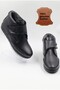 Women's Genuine Leather, Fur Lined, Non-Slip Sole, Cold Resistant, Orthopedic, Black Daily Mother's Boots