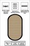 Machine Washable Non-Slip Base Stain-Resistant Oval Runner for Home Decoration Woven Straw Cutting Runner - 2