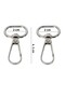 Macrame Keychain and Bag Accessory with Spring Hook Ring Diameter 2 Cm (10 Pieces) - 2