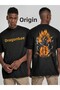 Dragon Ball Z Goku Super Saiyan Front Back Printed Unisex Black Tshirt