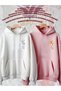 Bugs and Lola Bunny Printed Lover Combination 2-Piece Sweatshirt-Pink Black White Oversize 3 Thread Hoodie