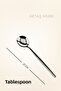 Round New Generation 6-Piece Tablespoon Set Stainless Steel - 3