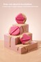 6-Piece Triangle and Drop-Shaped Powder Puff Makeup Sponge Set – Wet/Dry, with Finger Strap - 5