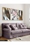 Pink Floral Portrait 3 Piece Wooden Framed Painting Act