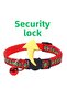 Red Christmas Themed Adjustable Cat Collar – with Rattles, Safety Buckle - 2