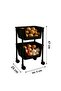 2-Tier Rolling Organizer Shelf Toy Cabinet,Kitchen Shelf, Bathroom Shelf, Pantry Organizer Storage - 4