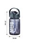 Sports Water Bottle - 1000 ml with Straw, Lockable Lid, Water Leak-Proof Design - Gray - 7