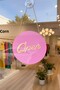 Store Open-Closed Sign (Open-Close) Pink Gold 17 cm