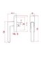 (Si Aubi) Axial Window Handle Silver Gray - 2