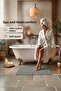 Gray Greek Foot Towel - 50X70 Cm, 245 Gr, 100% Cotton, Spa and Hotel Bath Mat, Daily Use - 2