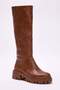 Caramel Zippered Women’s 6 cm Thick Sole Boots TAKAW25CZ00005 - 2