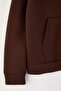 Wardrobe Essentials – Dark Brown Oversized Hooded Knitted Sweatshirt | Twoaw26Sw00018 - 7