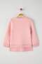 Pink Cotton Heart Printed Thick/Inside Fleece Regular Knitted Girl's Sweatshirt Tkdaw26Sw00023 - 6