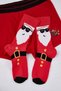 Red Christmas Themed Boxer-Sock Underwear Set Tmnaw25Cc00000 - 3