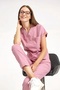 Rose Taupe Stretch Fabric Unisex Doctor and Nurse Uniform Surgical Set | Brl Scruble - 4