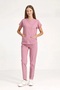 Rose Taupe Stretch Fabric Unisex Doctor and Nurse Uniform Surgical Set | Brl Scruble - 2
