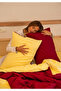 100% Cotton Akfil Double-Sided Duvet Cover Set Double Size 200X220 cm Burgundy Yellow - 6