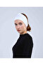 Viskose Non-Slip Bandana - Silicone Bandana - White - (St276) , (Id 3427602) - 5