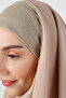 Silvery Crepe Hijab Shawl - St 098 (2909811) - 4