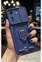 Poco C65 Case Camera Protection Sliding Business Card Holder Stand Drawstring Colorful Cover