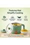 Electric Kettle for Noodles – Compact 500ml Multi-Purpose Kettle (Green) - 3