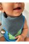 (4 Pieces) Muslin Fabric Snap Fastener Baby Drool Bib & Scarf - 4