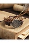 2-Piece Fashion Genuine Leather Bracelet with Compass Vegvisir Figure - 2