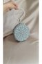 Women's Crystal Stone Evening Dress Round Portfolio Bag - 5