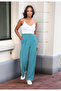 9292933 Double Pocket Wide Leg Trousers Turquoise - 6